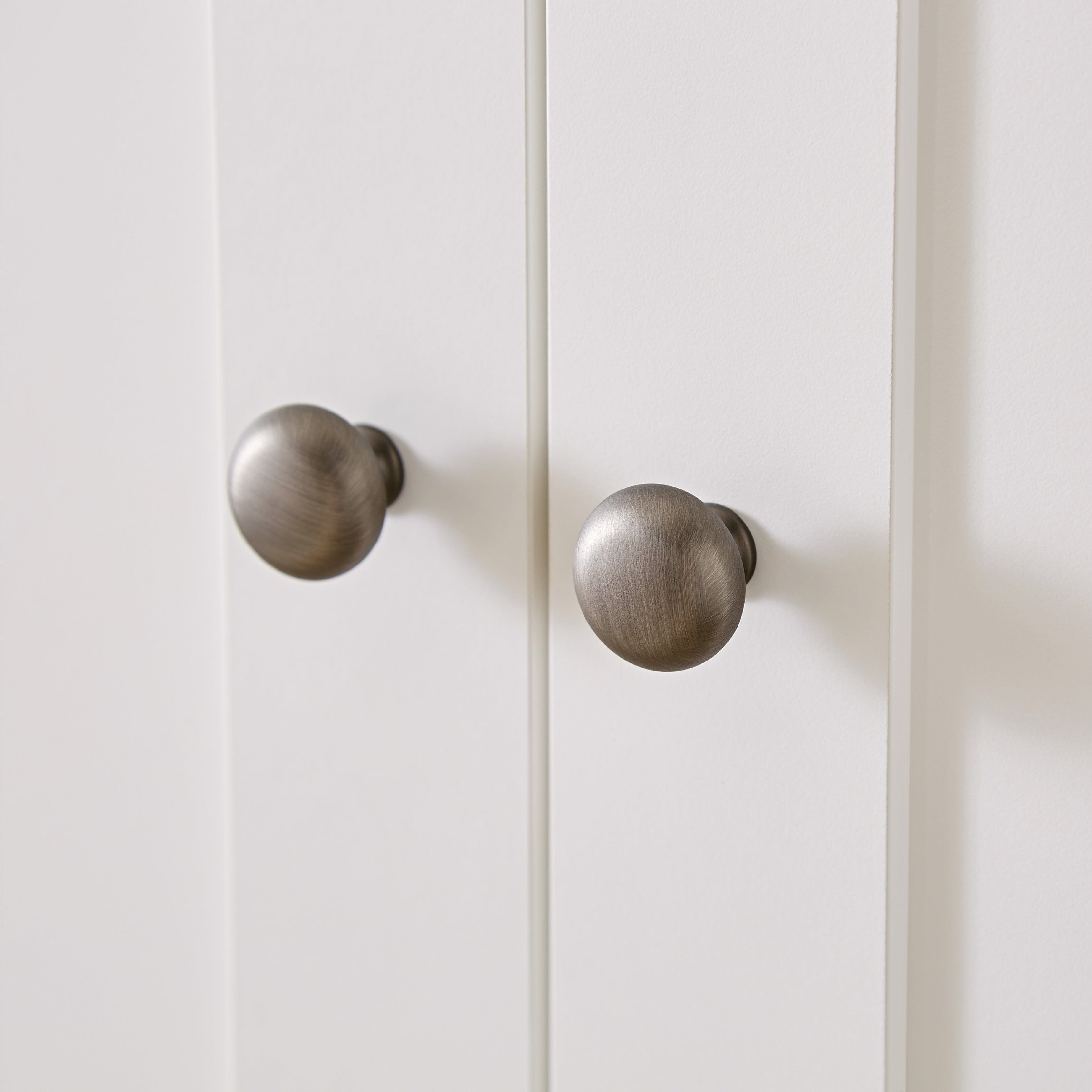 Clara 2 Door Double Wardrobe - White Furniture Singles CuddleCo 