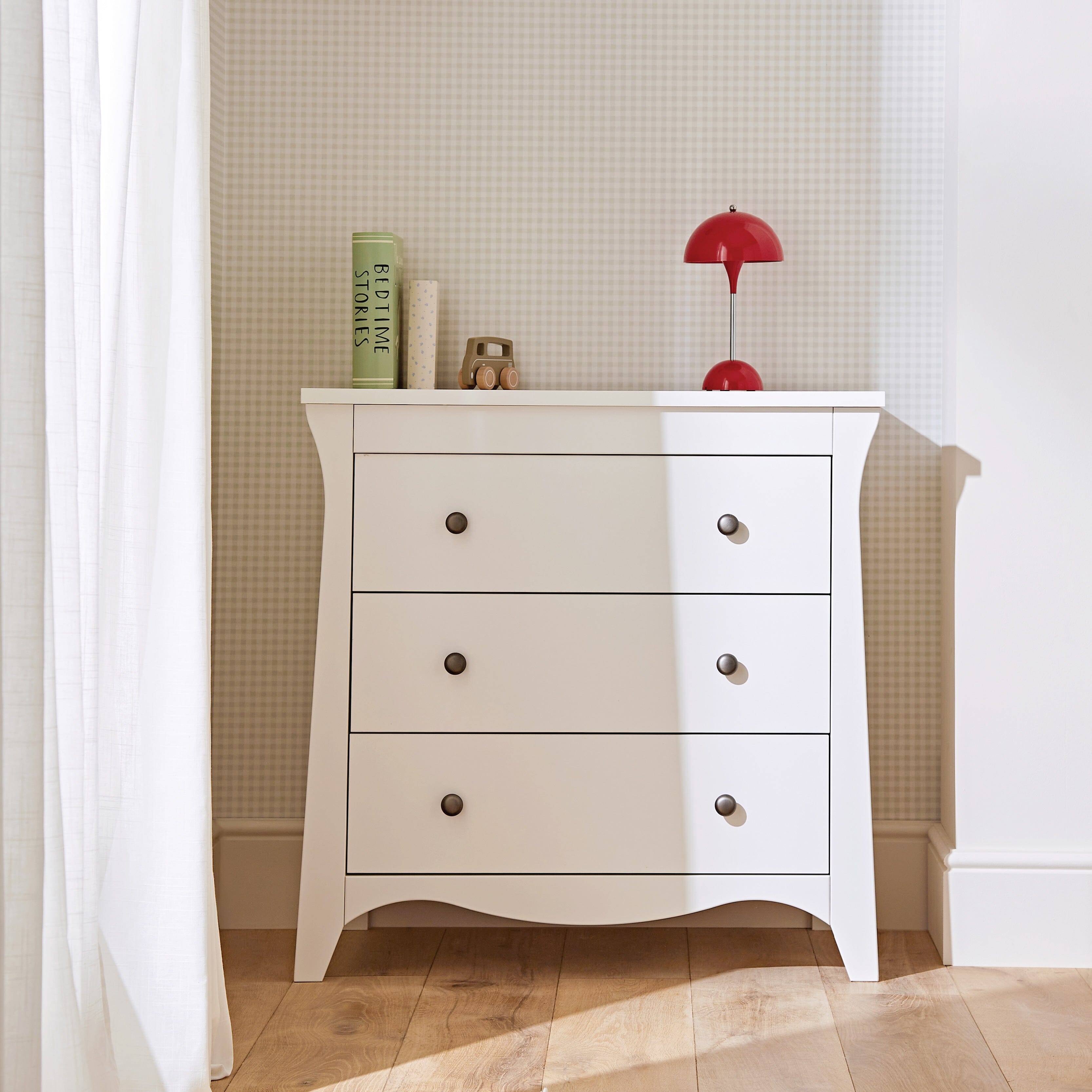 Clara 3 Drawer Dresser Changer - White Furniture Singles CuddleCo 