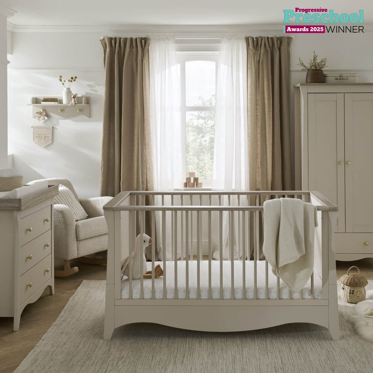 Clara 3 Piece Nursery Furniture Set Cashmere &