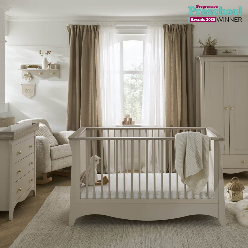 Clara 3 Piece Nursery Furniture Set - Cashmere & Ash Furniture Sets CuddleCo 