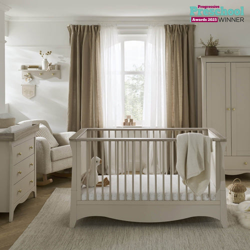 Clara 3 Piece Nursery Furniture Set - Cashmere & Ash Furniture Sets CuddleCo 