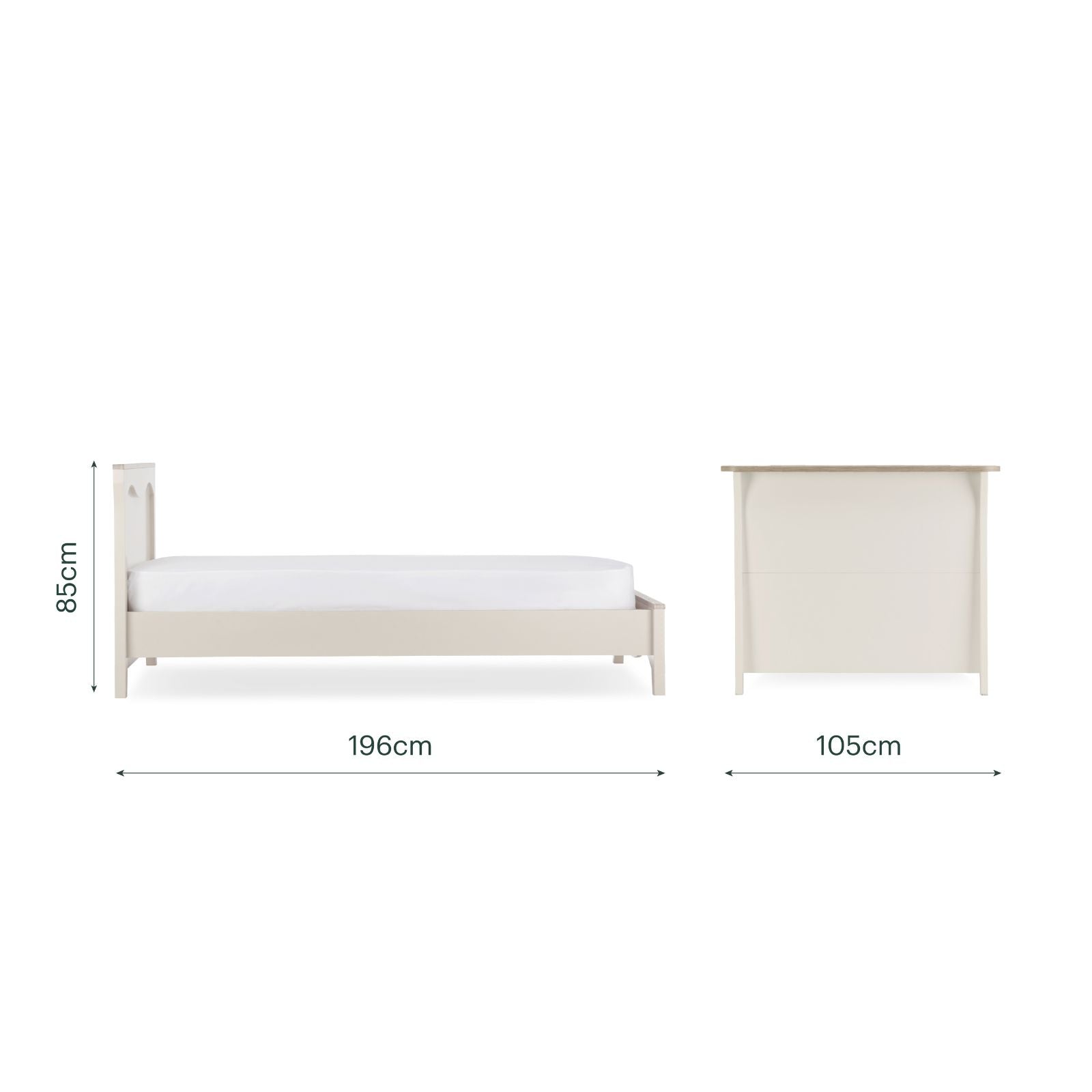 Clara Single Bed - Cashmere & Ash Furniture Singles CuddleCo 