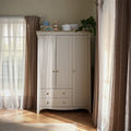 Clara 3 Door Triple Wardrobe - Cashmere & Ash Furniture Singles CuddleCo 