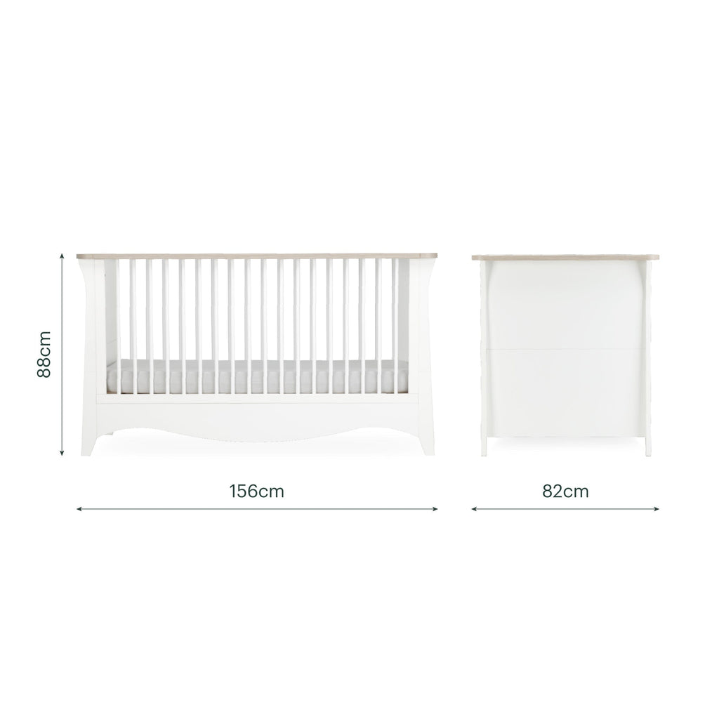 Clara Luxe 3 Piece Furniture Set - White & Ash Furniture Sets CuddleCo 