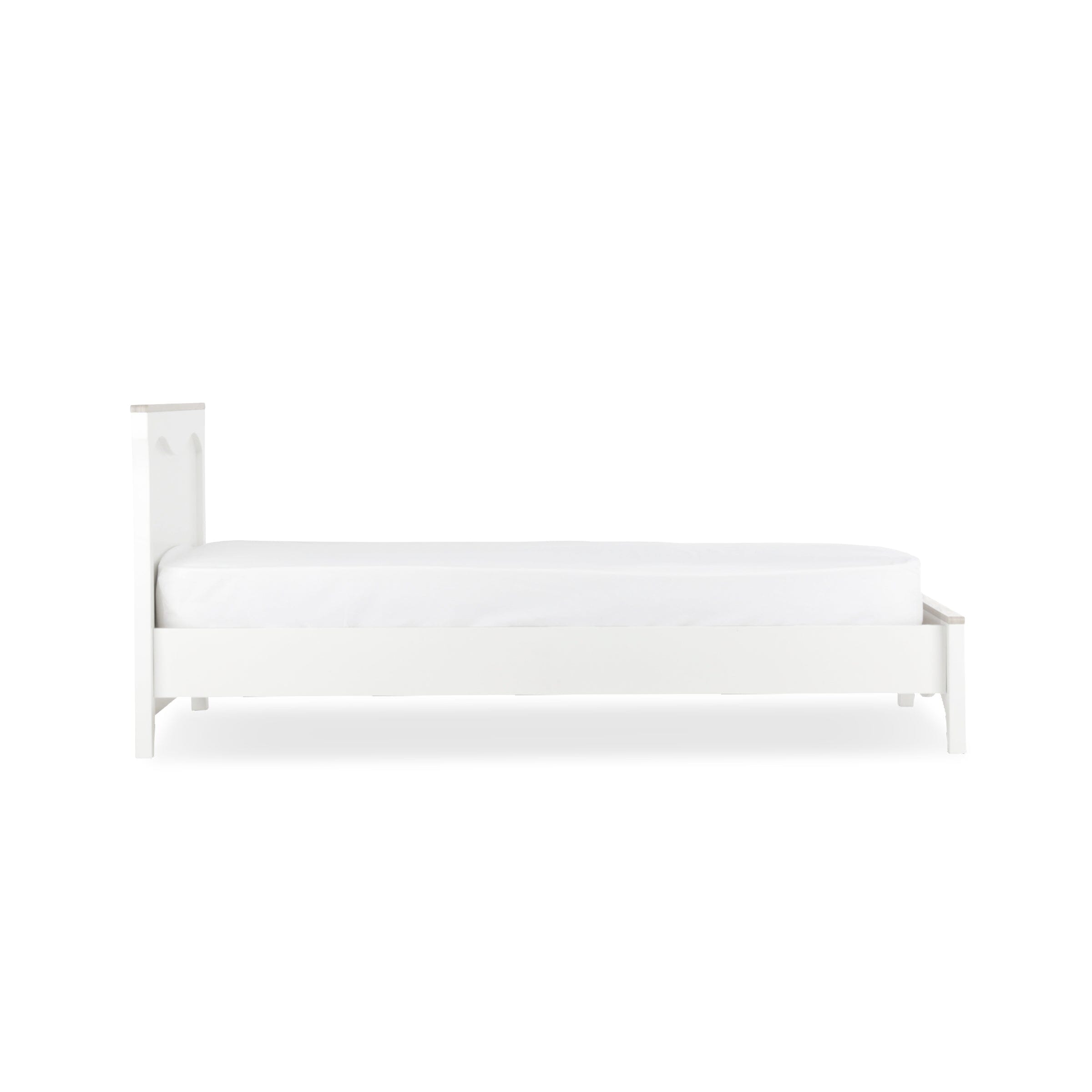 Clara Single Bed - White & Ash Furniture Singles CuddleCo 