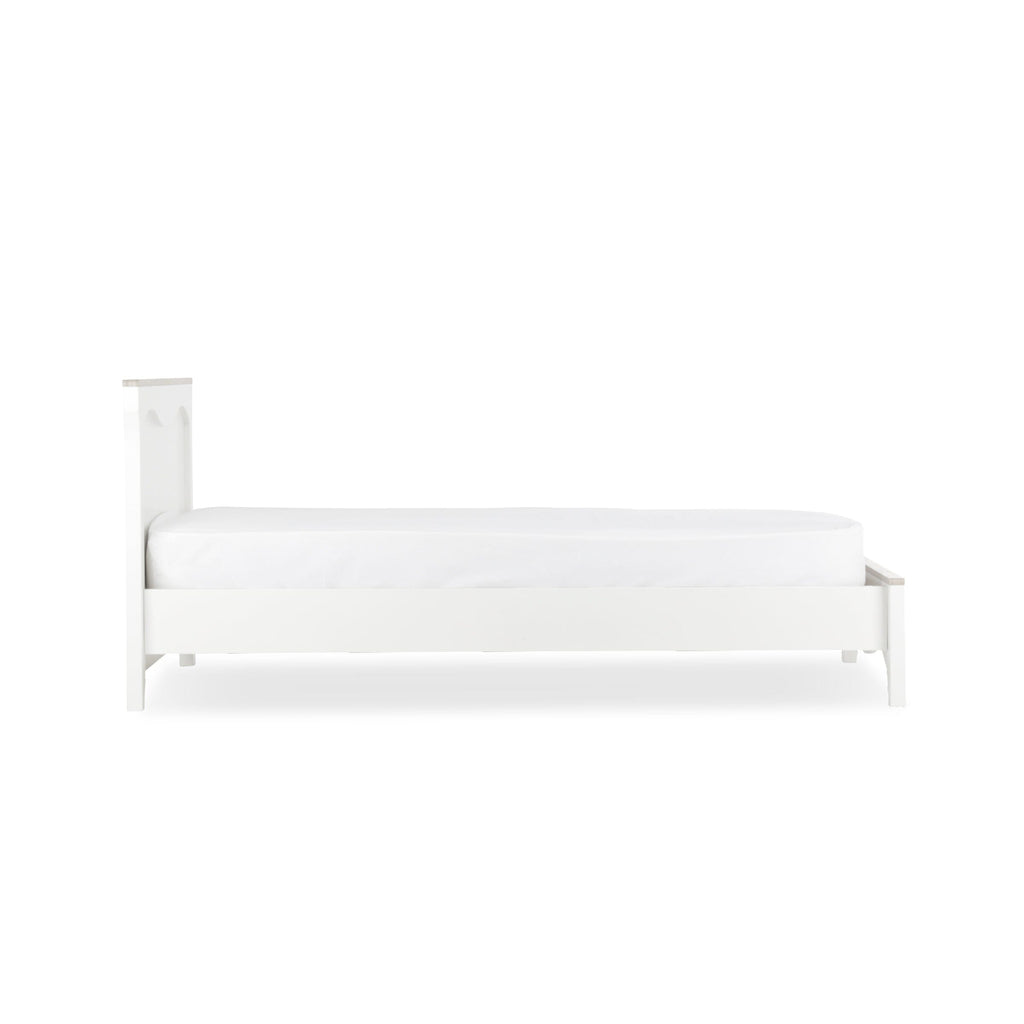 Clara Single Bed - White & Ash Furniture Singles CuddleCo 