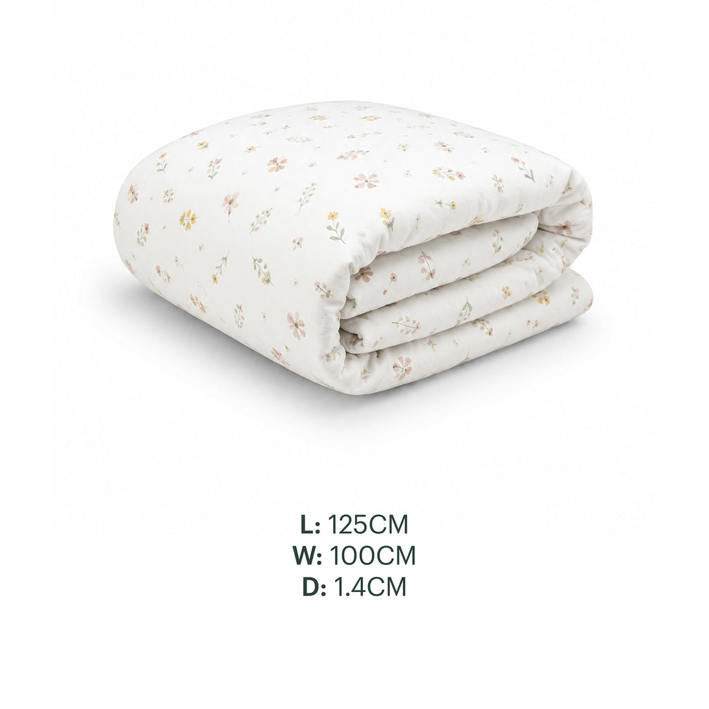 Cot Bed Quilt - Cashmere Meadow