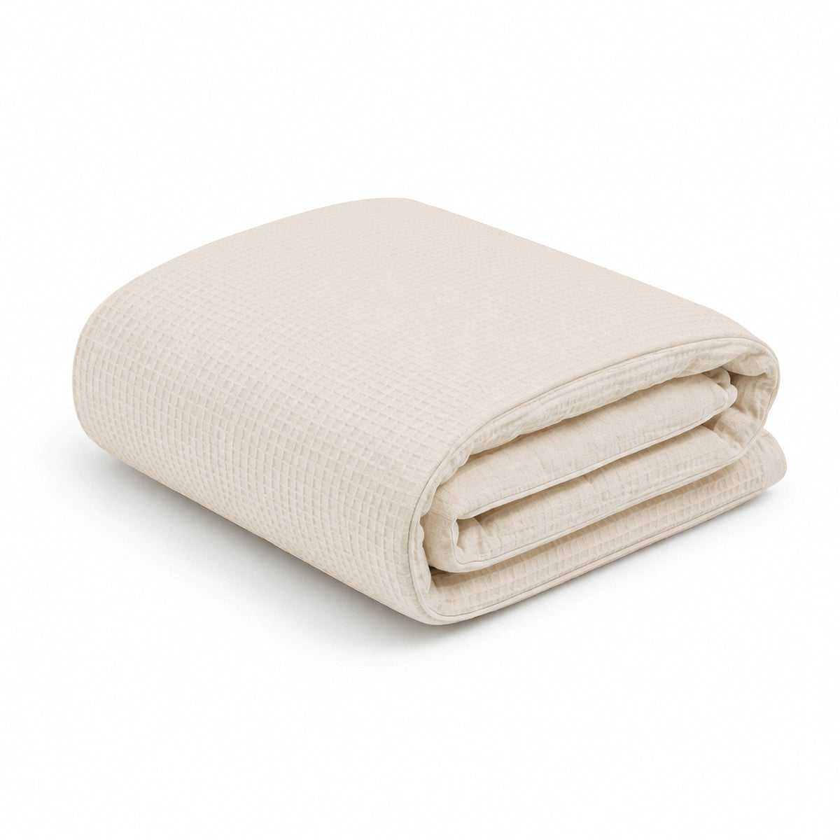 Cot Bed Quilt  - Cashmere Waffle