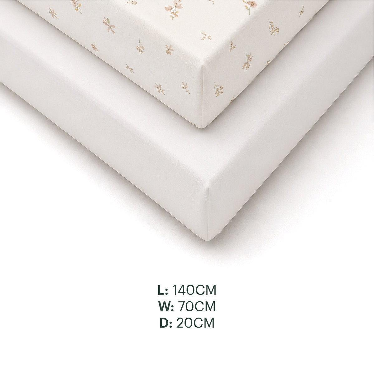 2 Pack Cot Bed Sheets - Cashmere Meadow