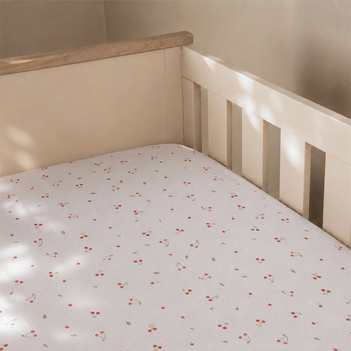 2 Pack Cot Bed Sheets - Ditsy Cherry