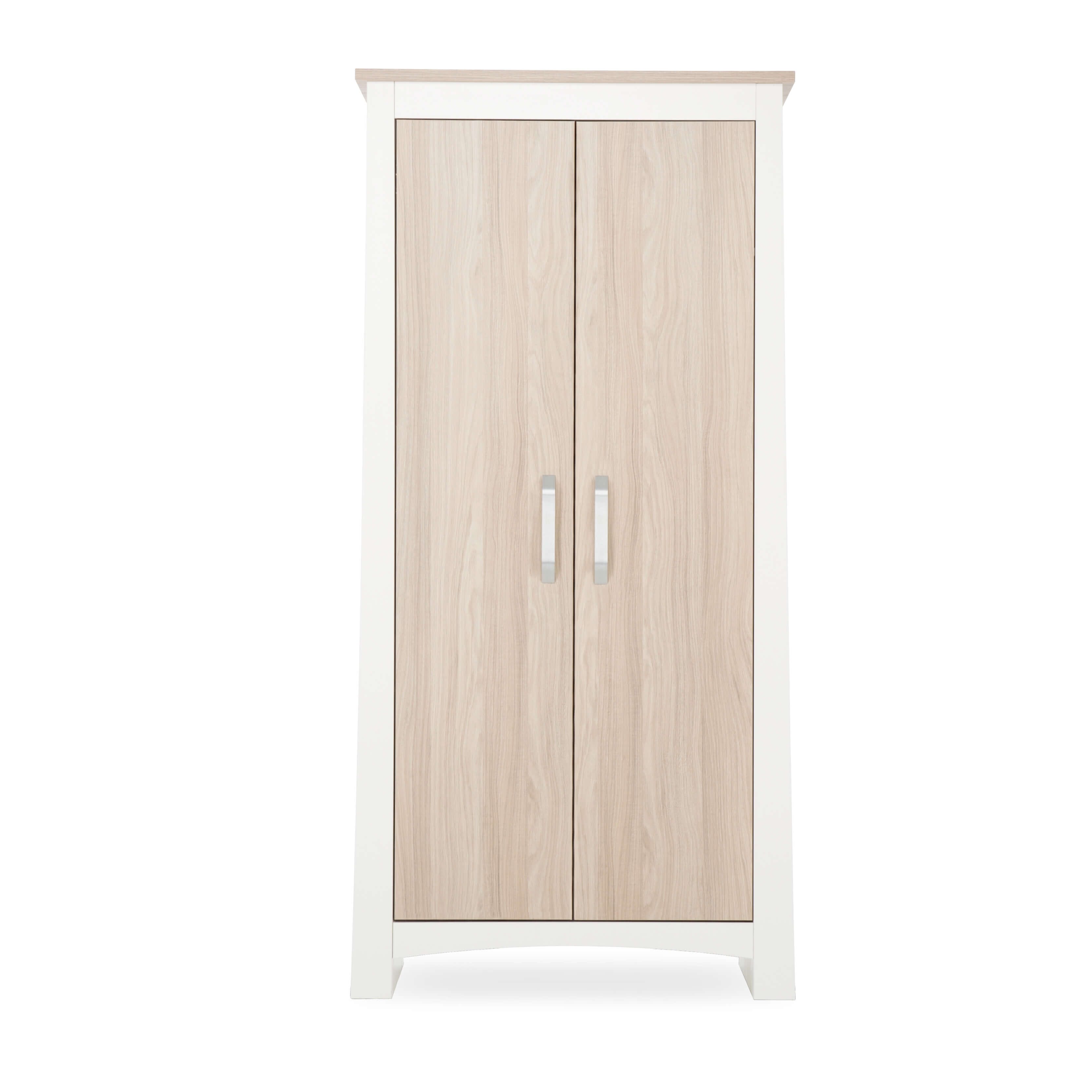Ada Nursery Wardrobe - White & Ash Furniture Singles CuddleCo 