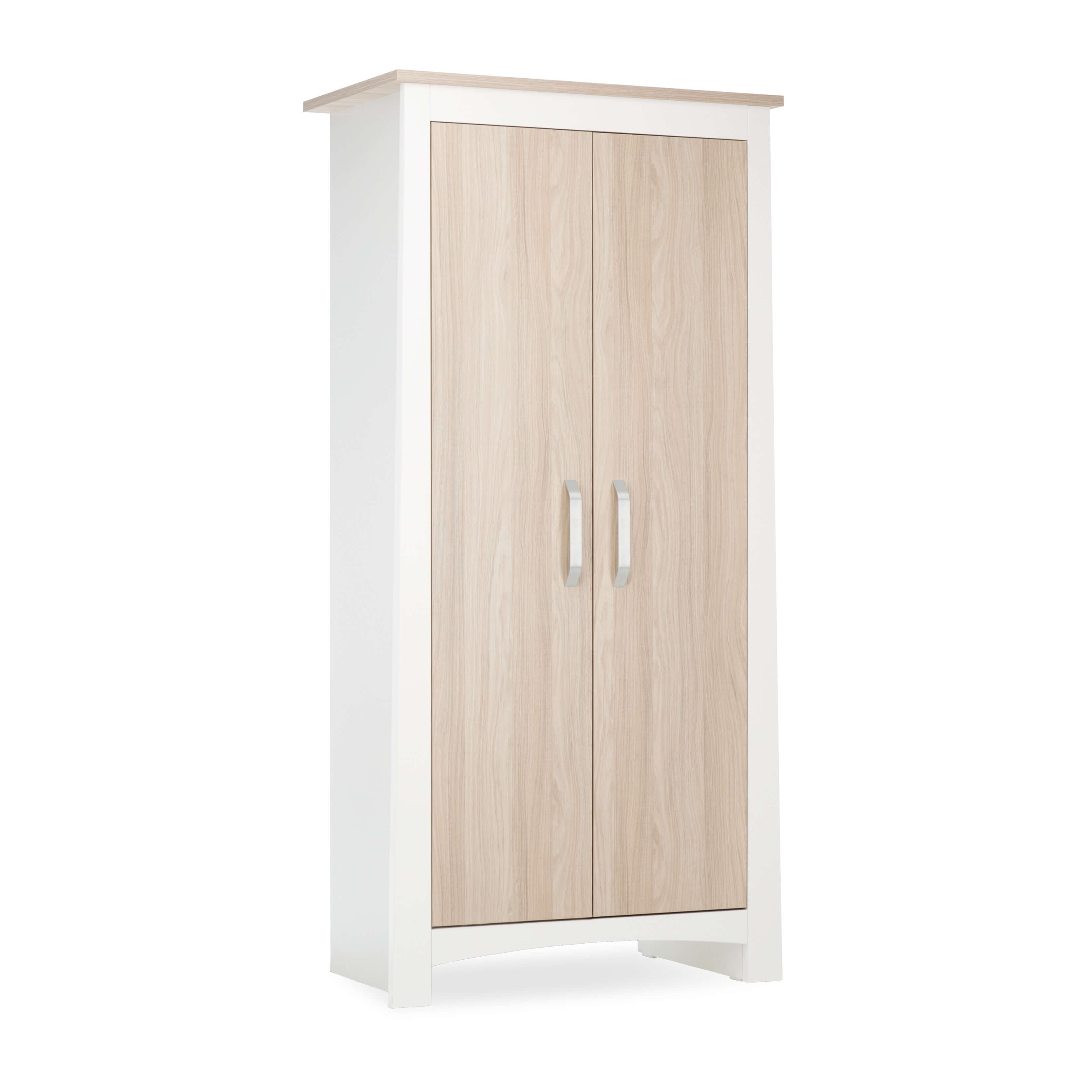 Ada Nursery Wardrobe - White & Ash Furniture Singles CuddleCo 