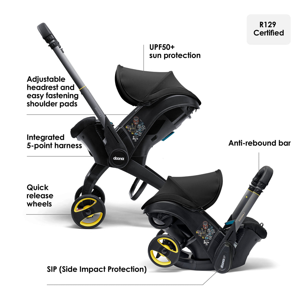 Doona i Car Seat & Stroller Nitro Black Car Seats CuddleCo 