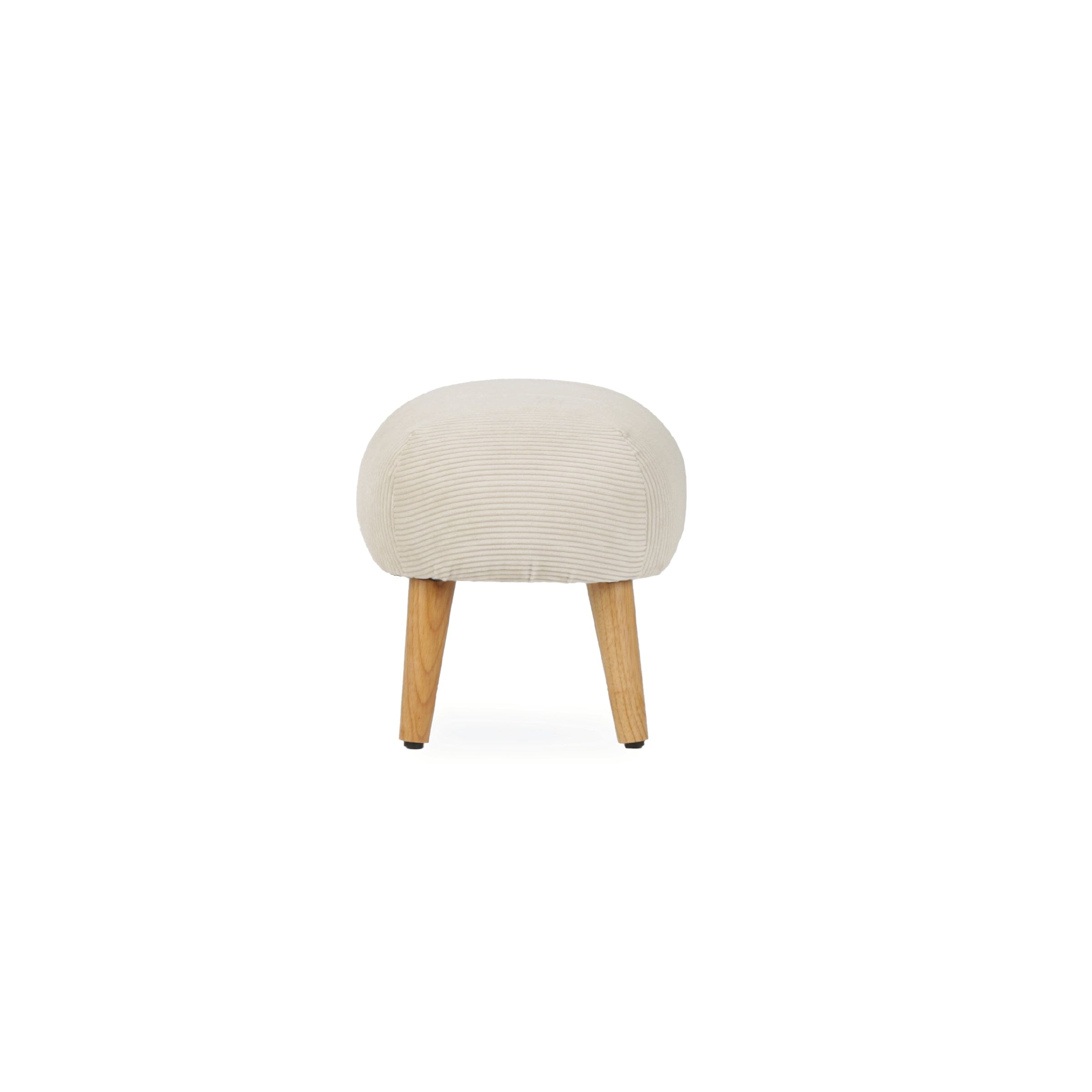 Etta Foot Stool - Sand Furniture Singles CuddleCo 