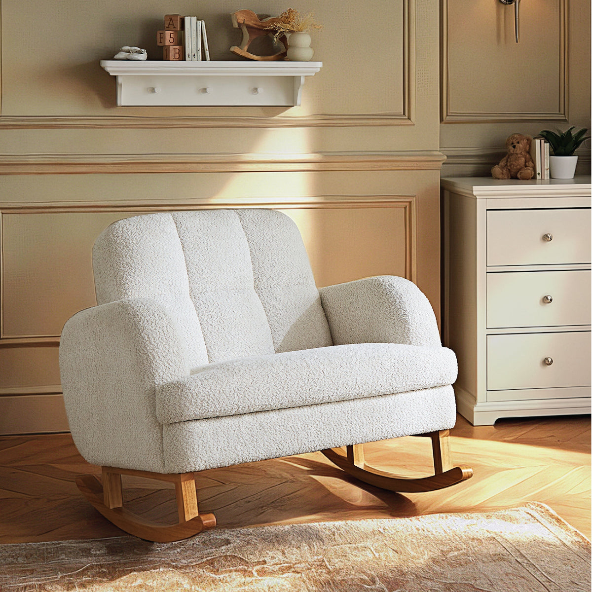 Etta Cuddle Chair Bouclé Off White