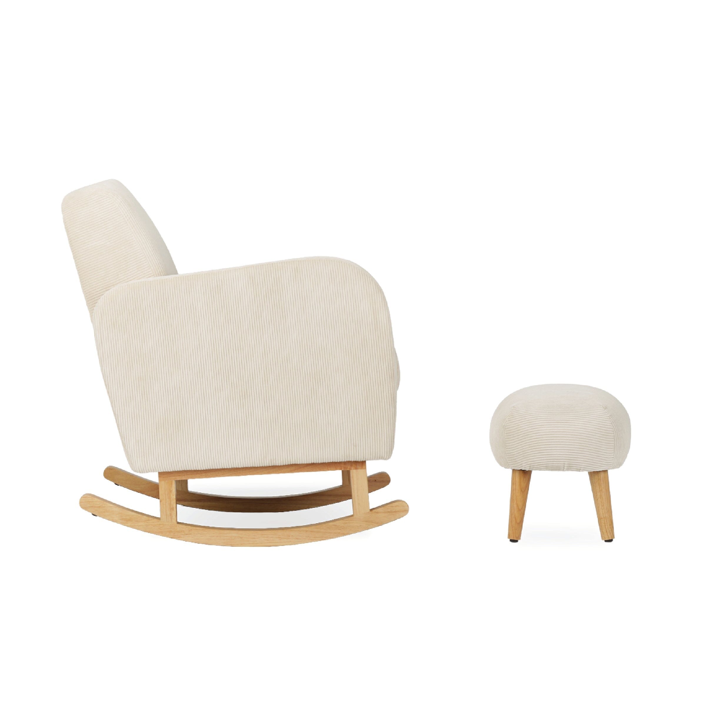 Etta Nursing Chair & Foot stool - Sand Furniture Singles CuddleCo 