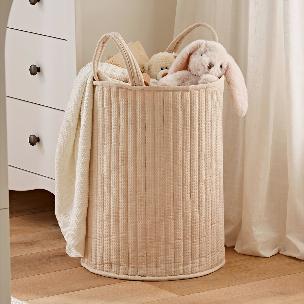 Large Storage Basket  - Cashmere Waffle