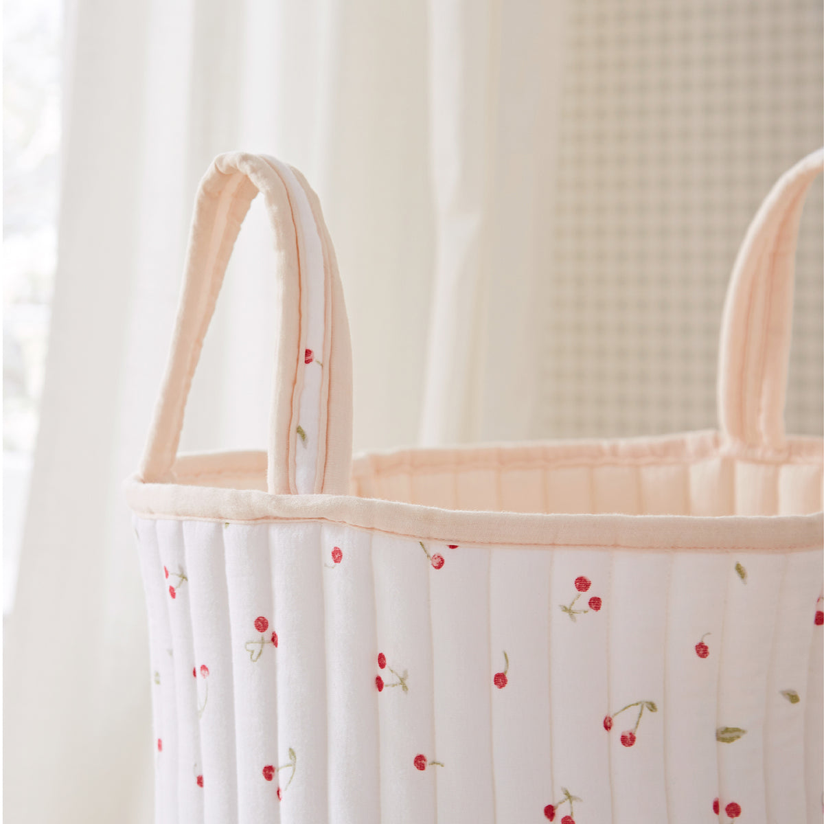 Large Storage Basket - Ditsy Cherry
