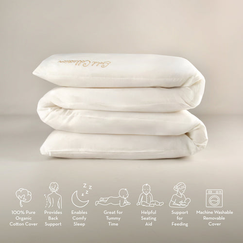 Mother&Baby Organic Cotton 12ft Deluxe Body and Baby Support Pillow Other Mother&Baby 