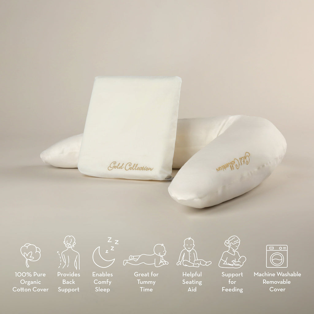 Mother&Baby Organic Cotton Support Pillow and Wedge Set Other Mother&Baby 