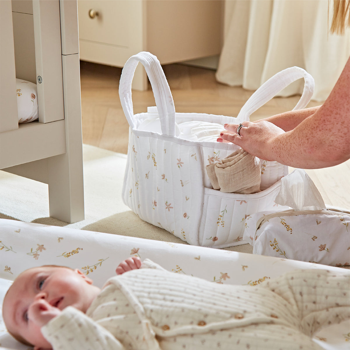 Nappy Caddy - Cashmere Meadow