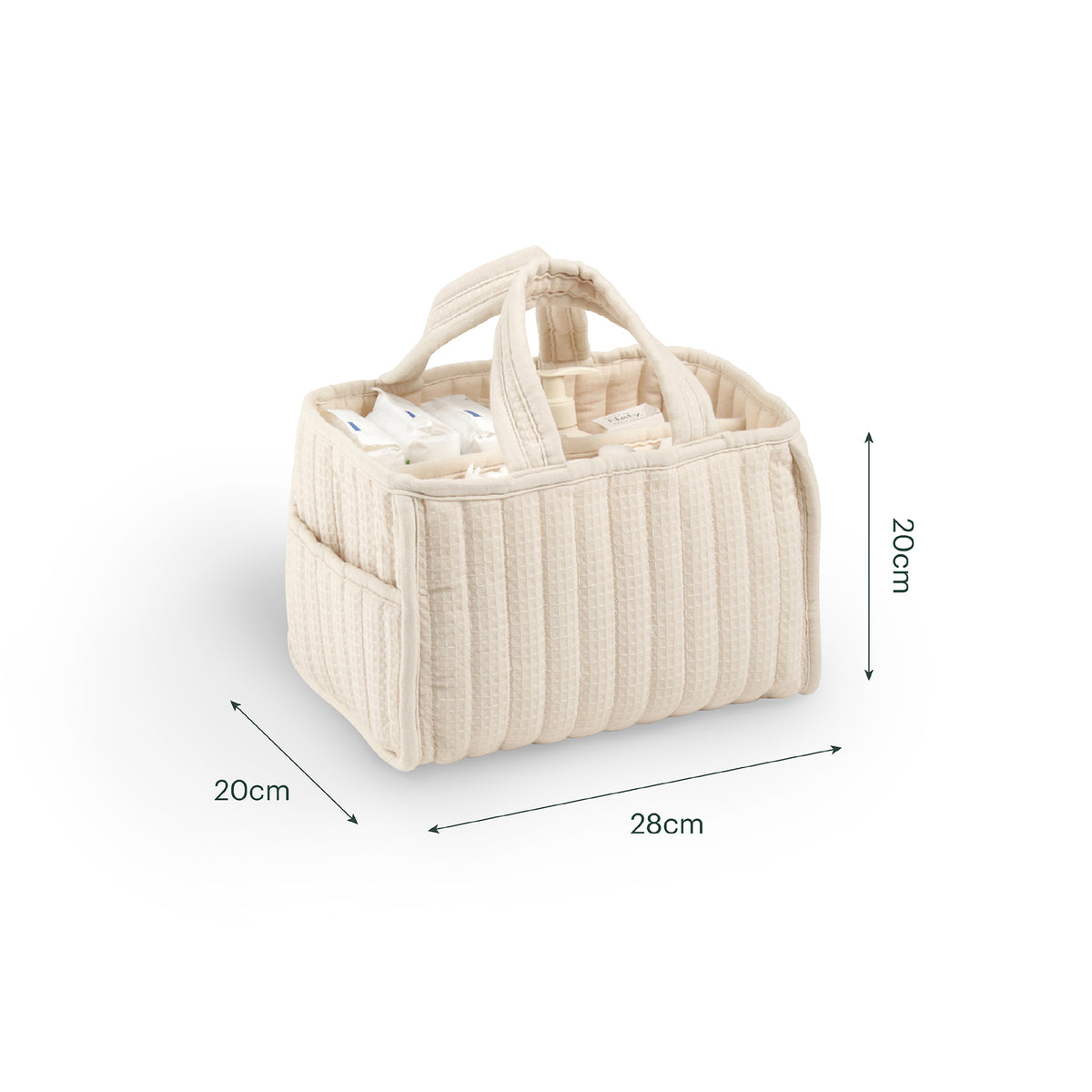 Nappy Caddy - Cashmere Waffle