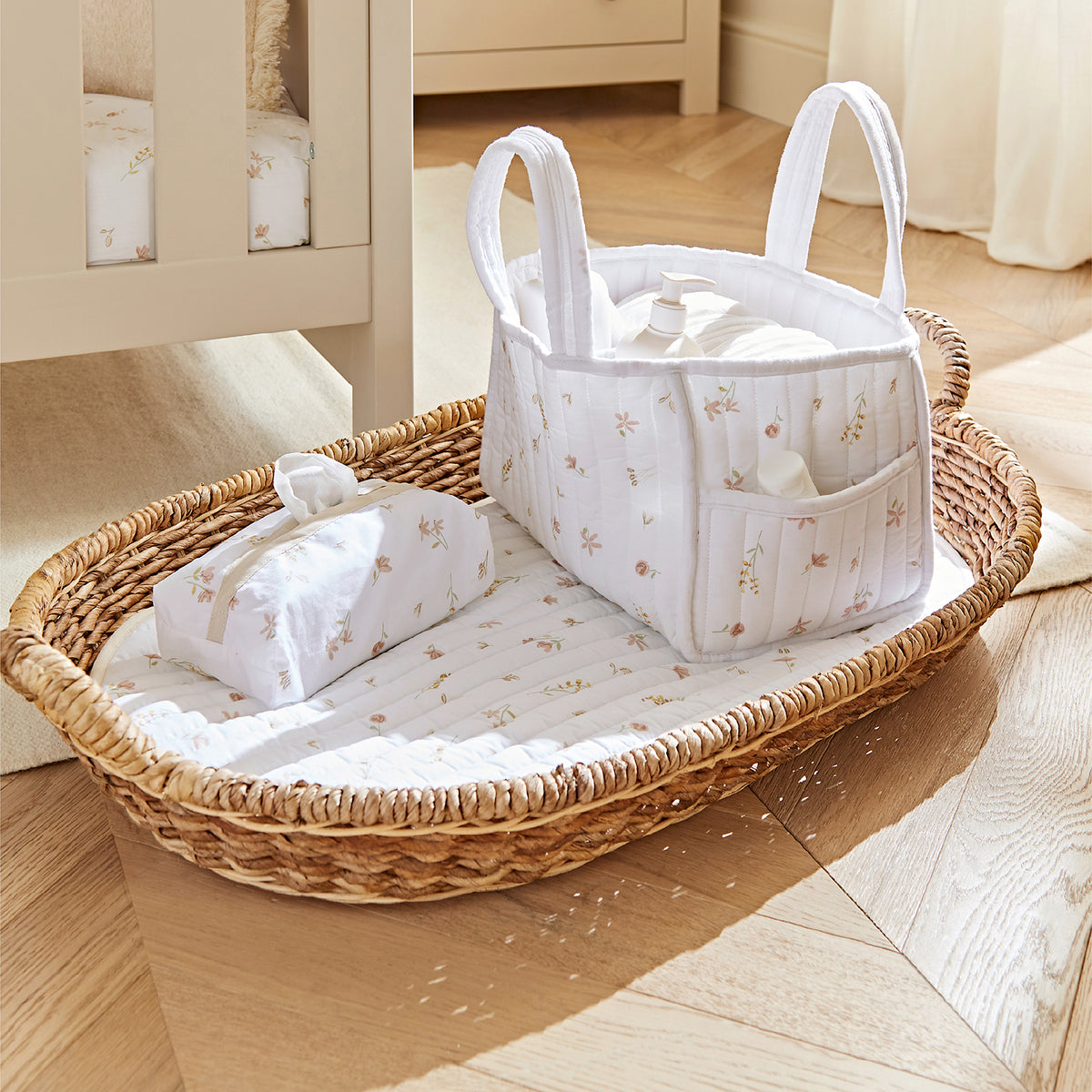 Nappy Caddy Set - Cashmere Meadow