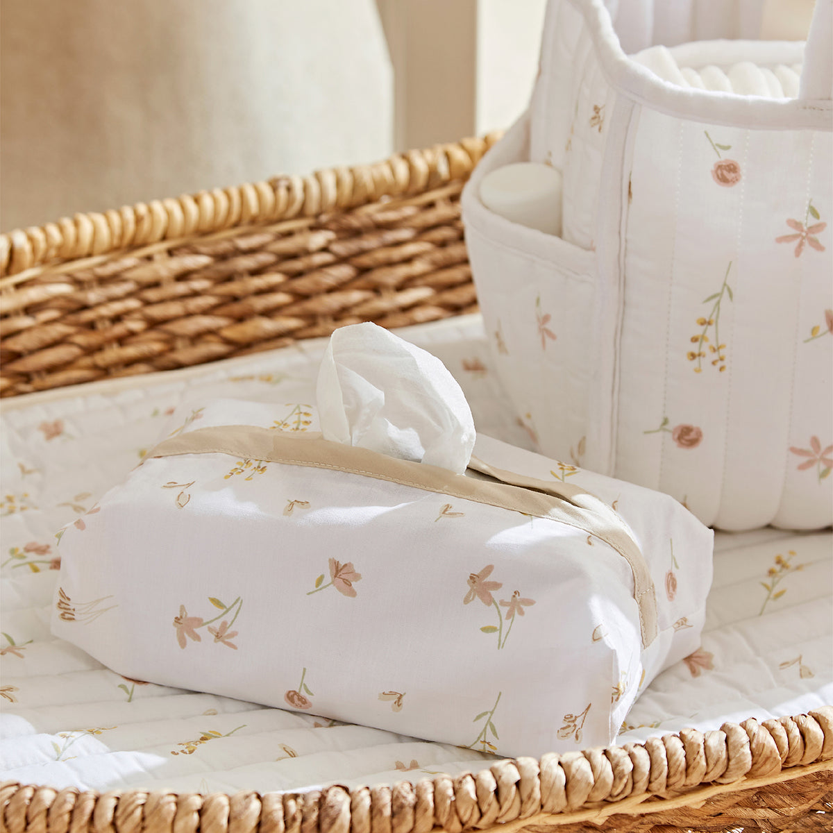 Nappy Caddy Set - Cashmere Meadow