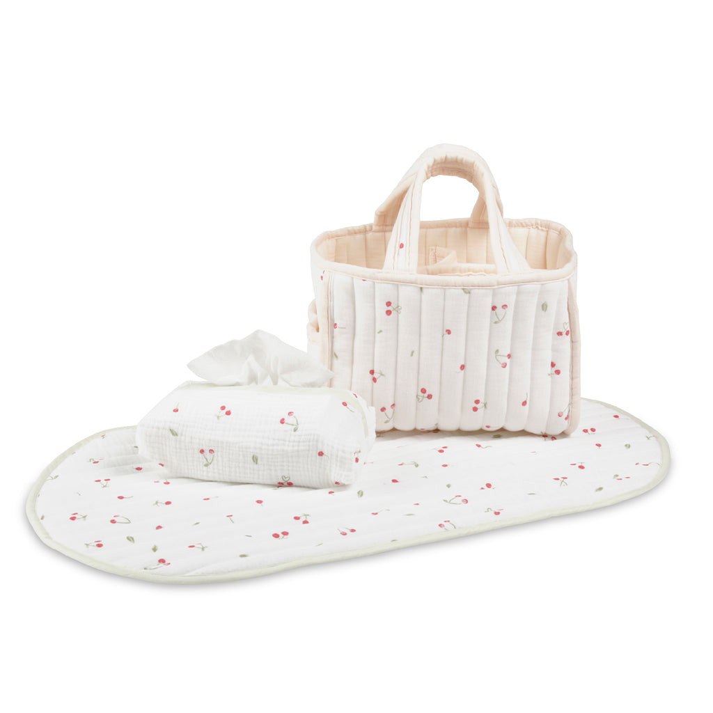 Nappy Caddy Set - Ditsy Cherry