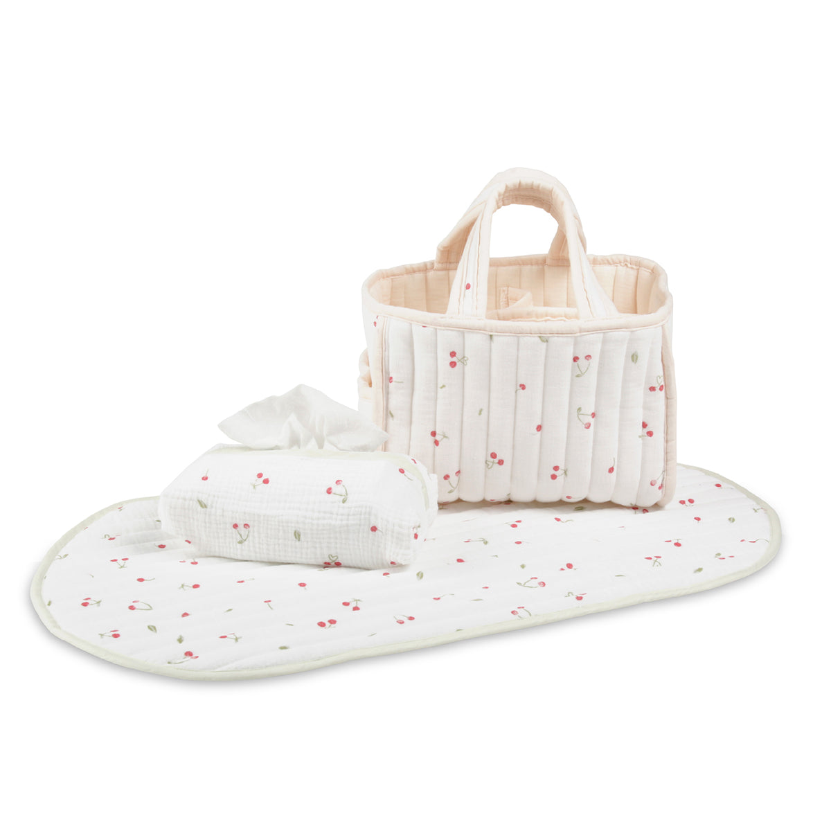 Nappy Caddy Set - Ditsy Cherry