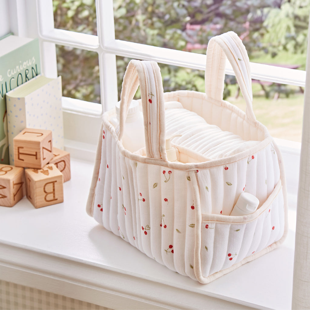 Nappy Caddy Set - Ditsy Cherry