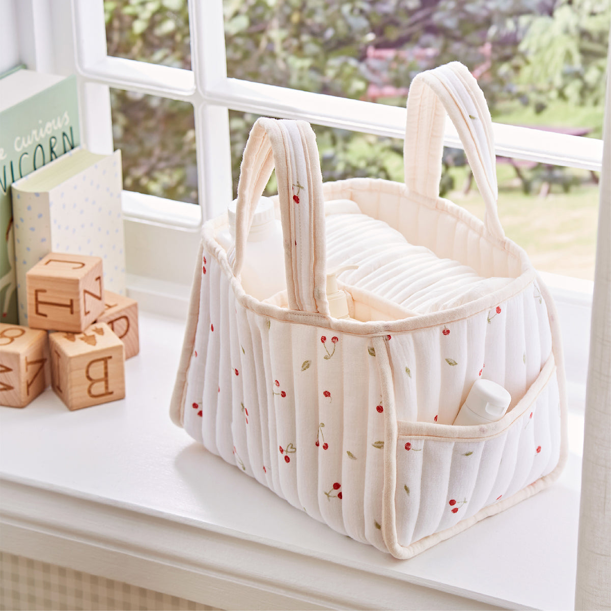 Nappy Caddy Set - Ditsy Cherry