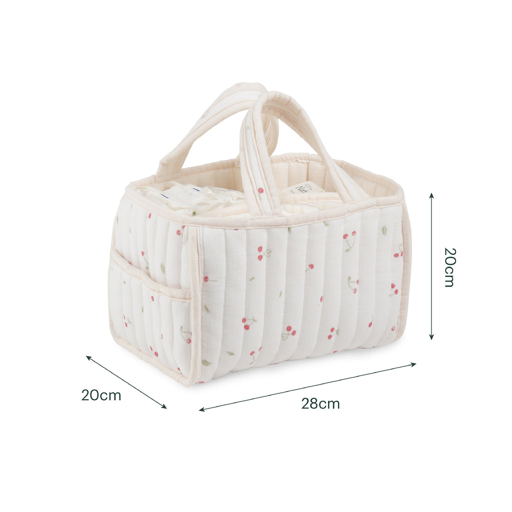 Nappy Caddy Set - Ditsy Cherry