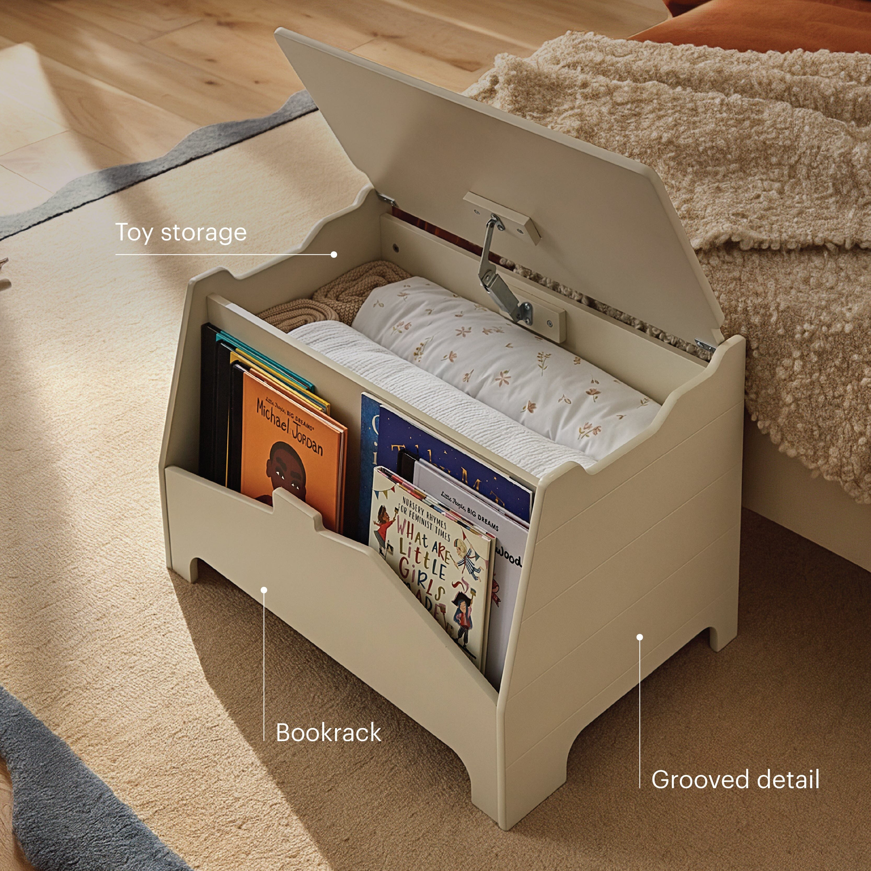 Play House Storage Box - Pebble Furniture Singles CuddleCo 