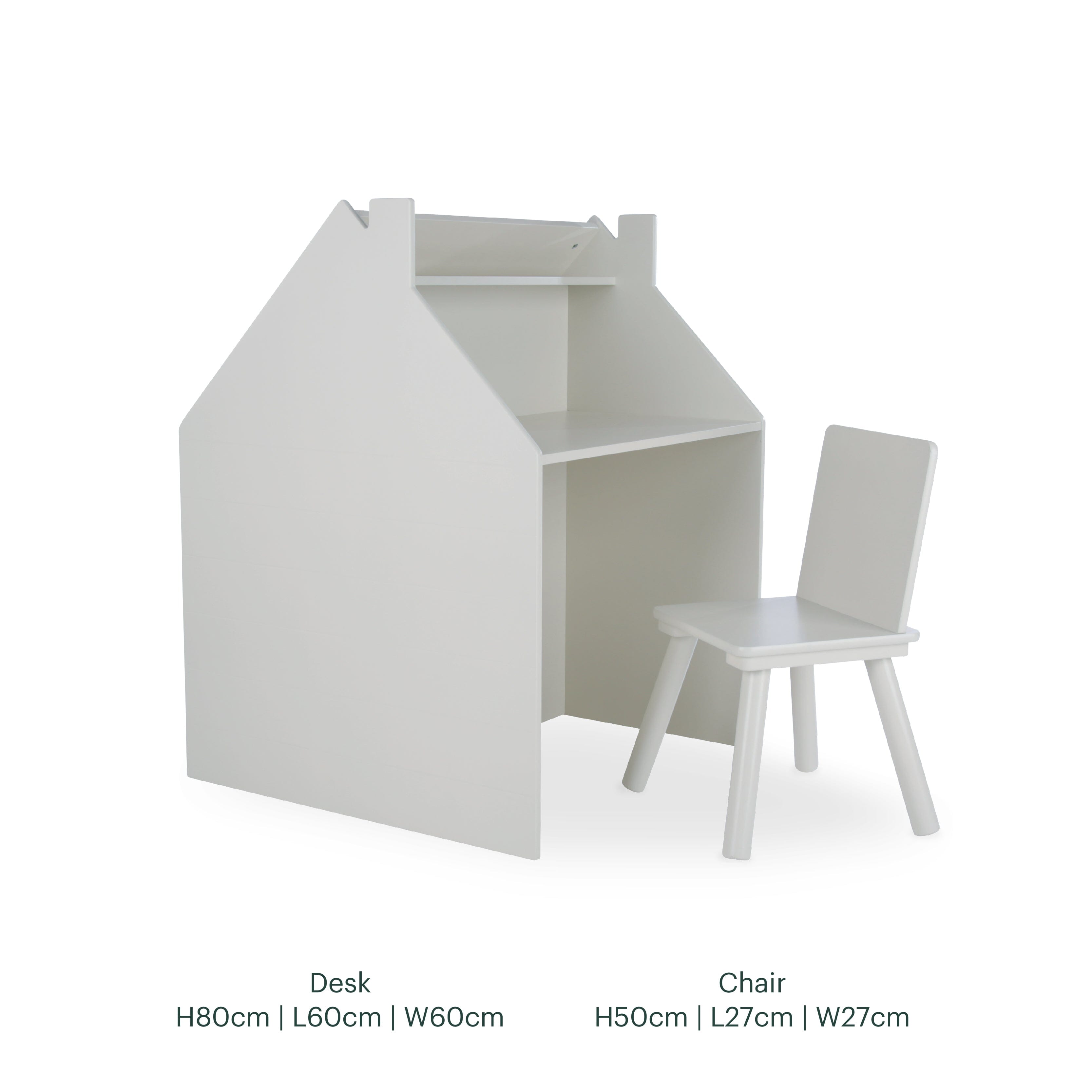 Play House Storage Desk with Easel and Chair - Pebble Furniture Singles CuddleCo 