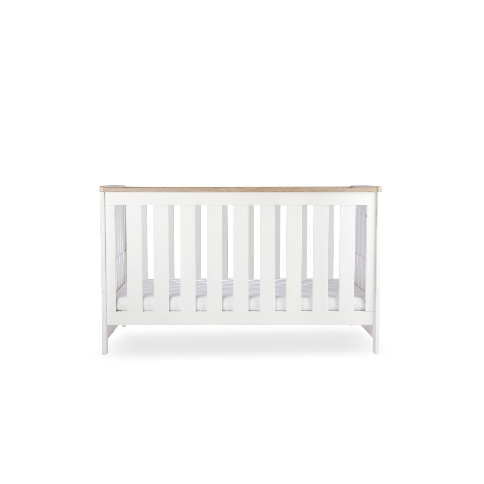 Burford Cot Bed - White & Oak Furniture Singles CuddleCo 