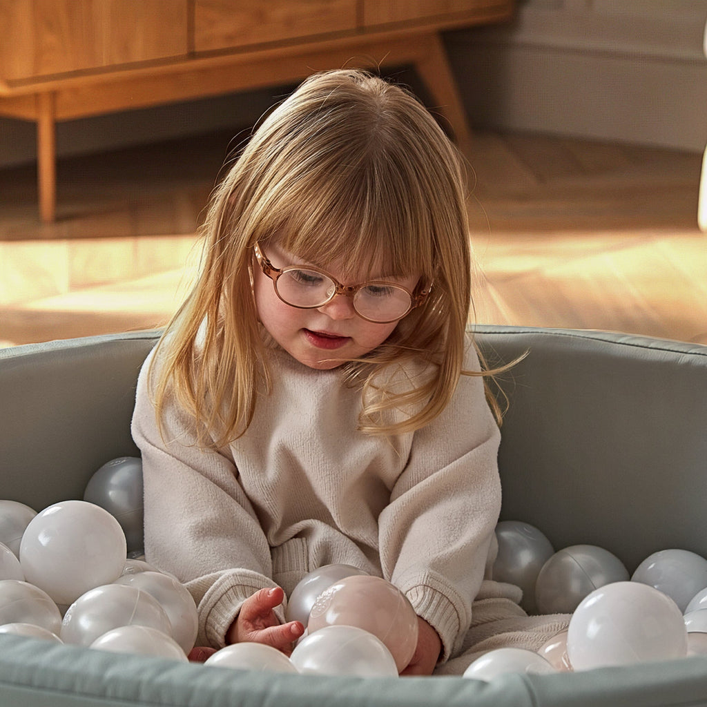 Soft Play Ball Pit with Balls - Sea Salt Toys CuddleCo 