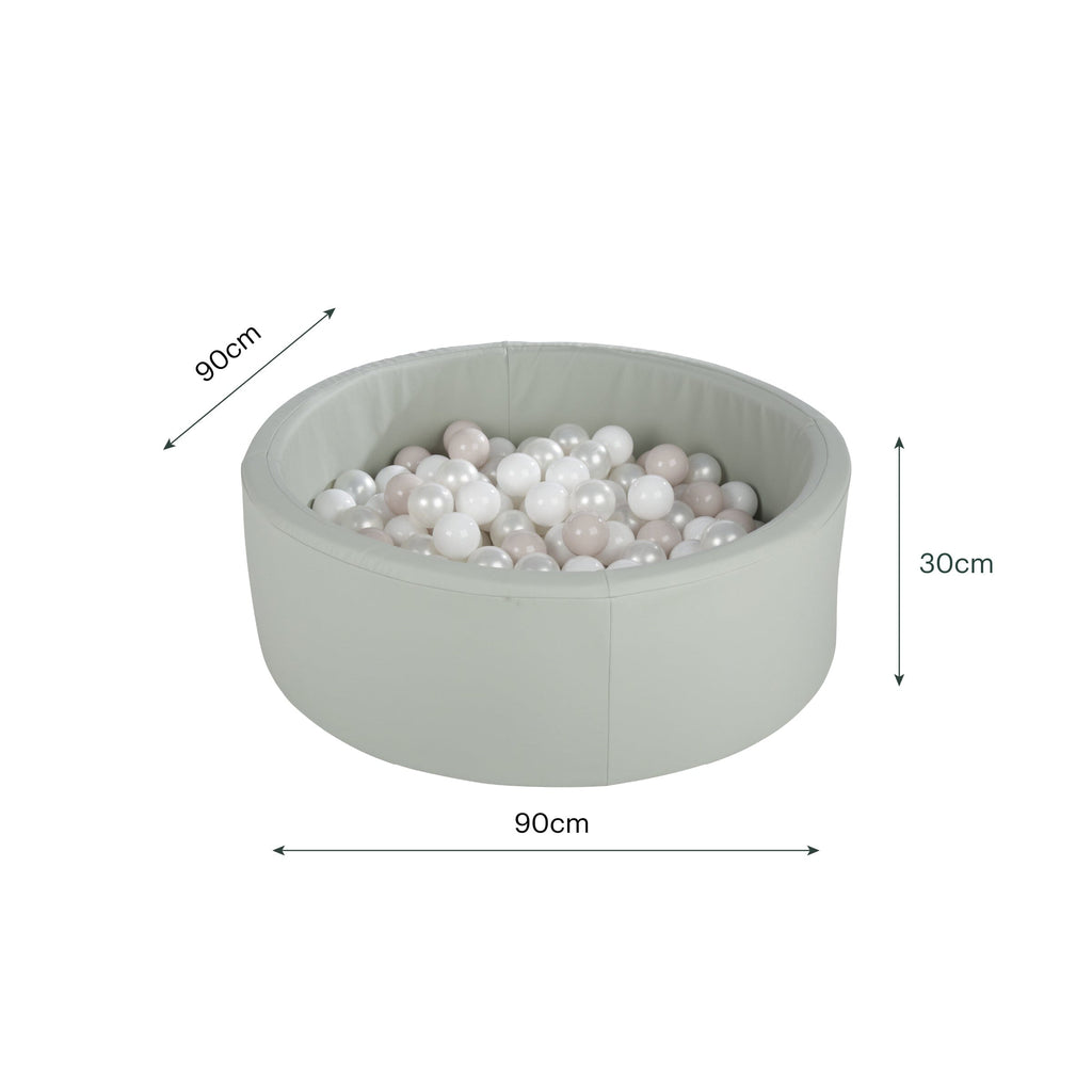 Soft Play Ball Pit with Balls - Sea Salt Toys CuddleCo 