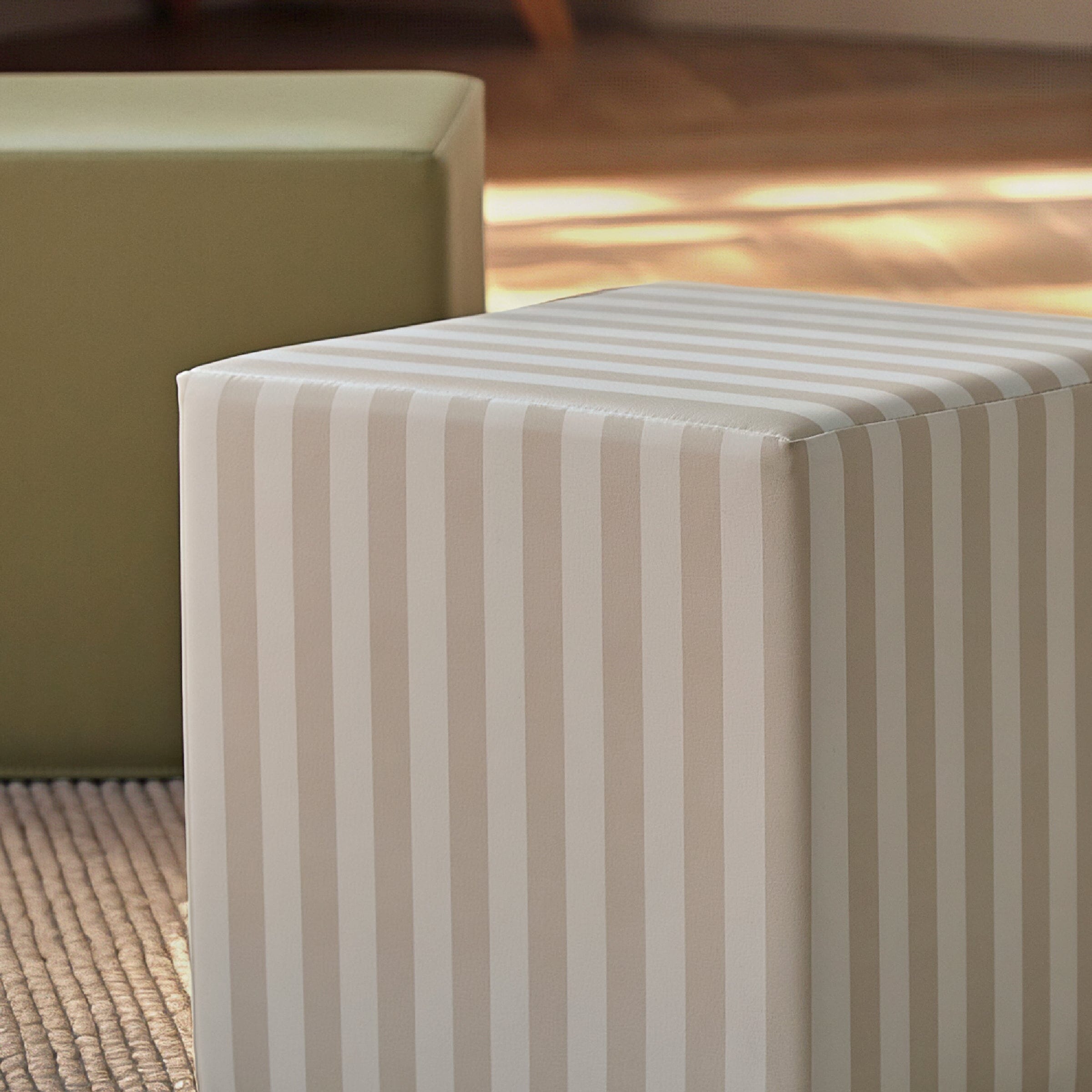 Soft Play Cubes 2 Piece - Cookie Stripe & Olive Toys CuddleCo 