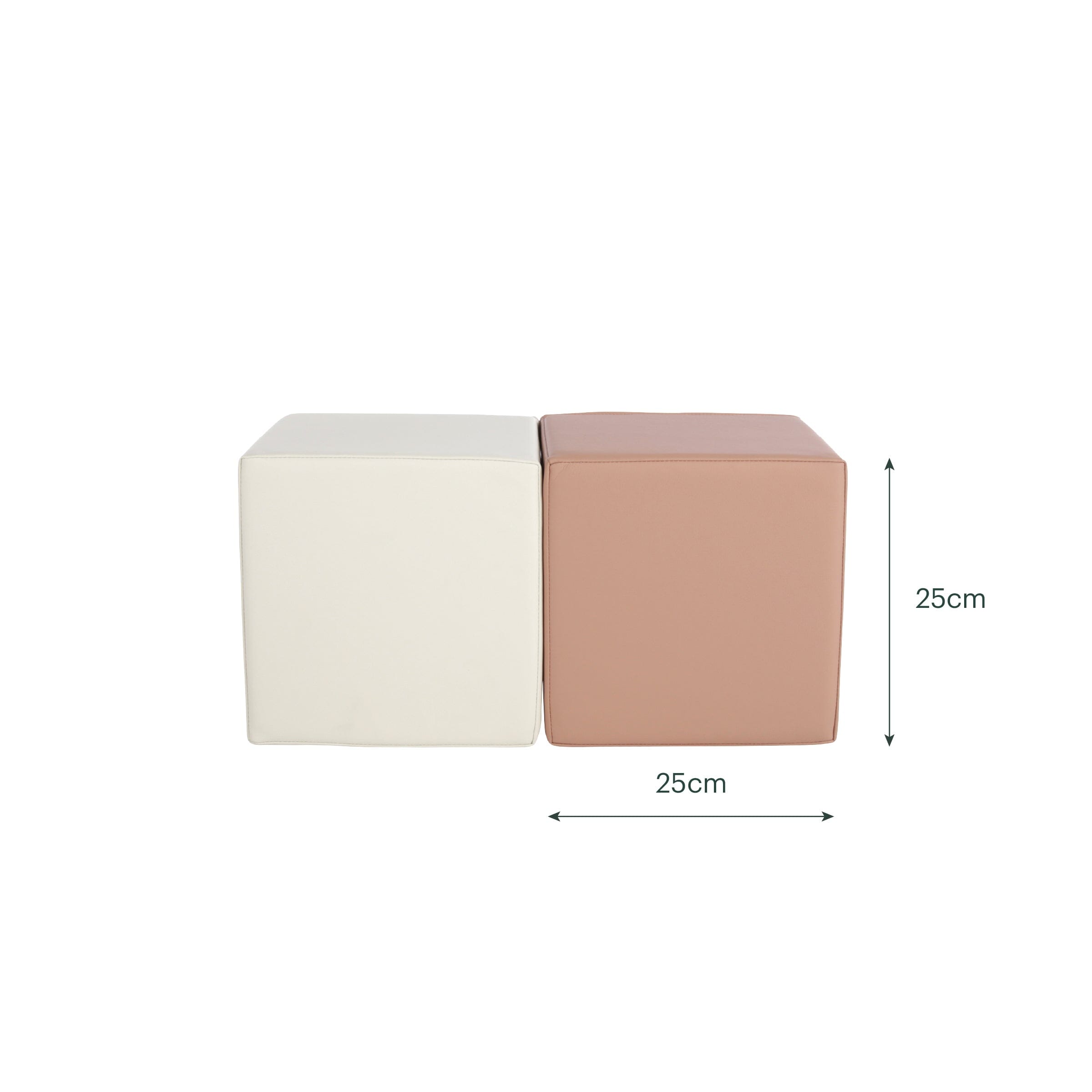 Soft Play Cubes 2 Piece - Tuscany & Pebble Toys CuddleCo 