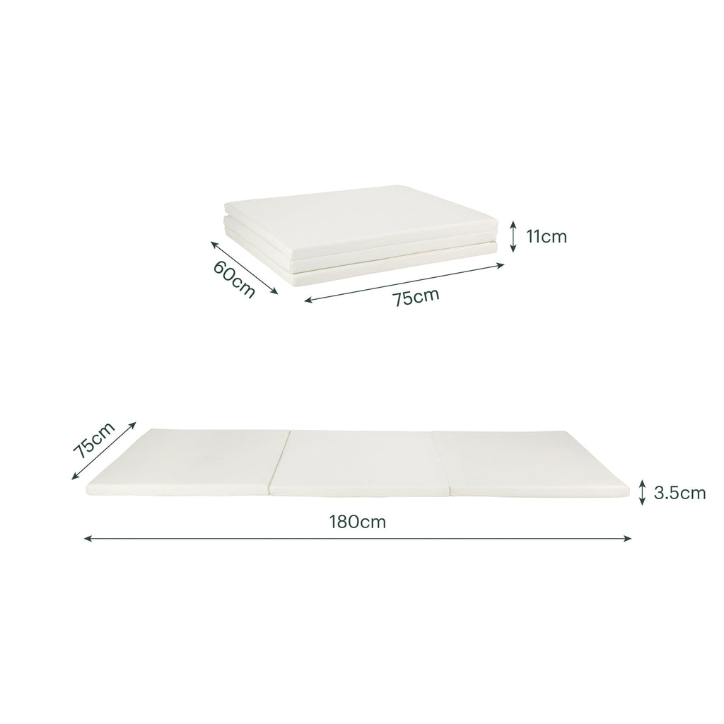 Soft Play 3-Fold Timble Mat - Pebble Toys CuddleCo 