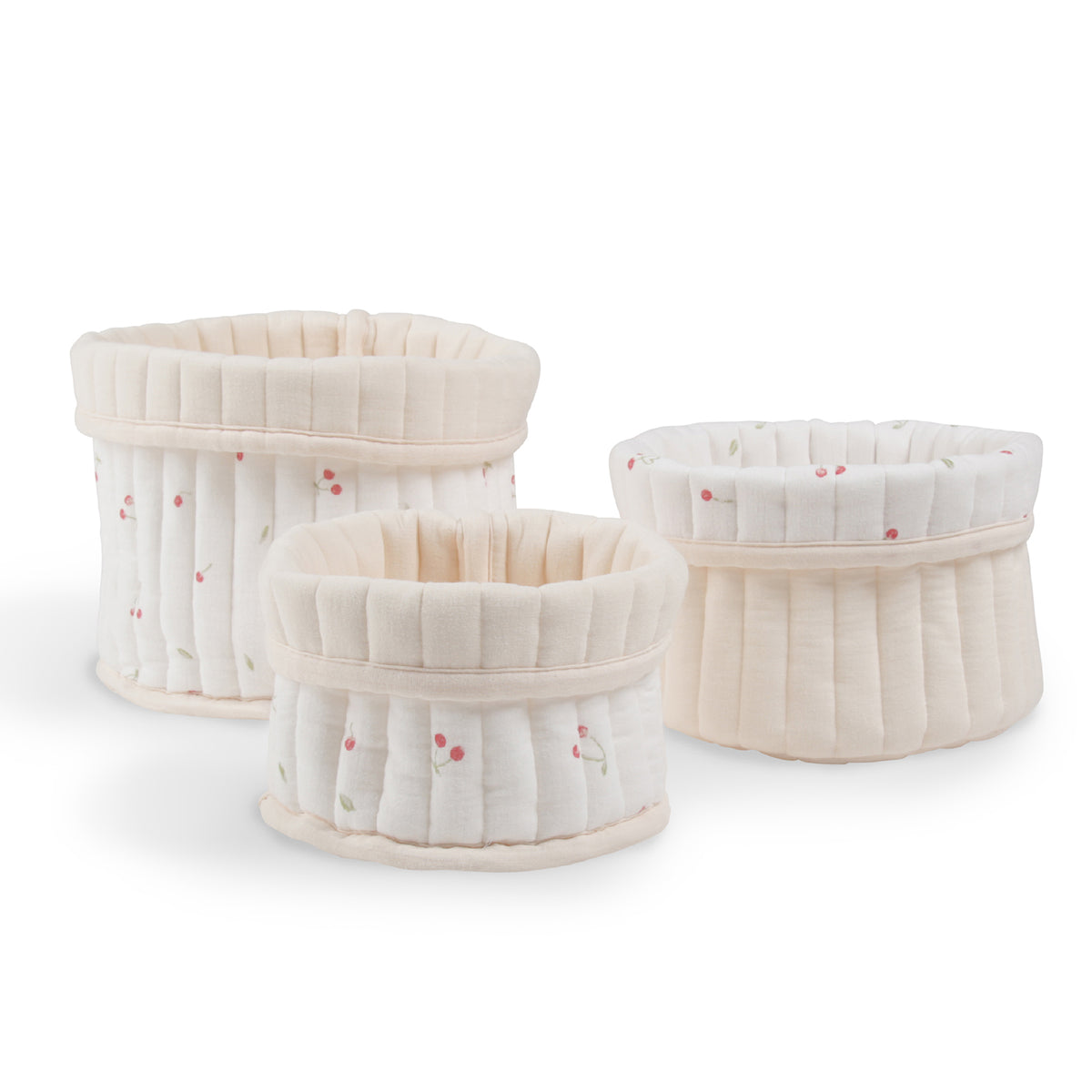 3 Pack Storage Baskets - Ditsy Cherry