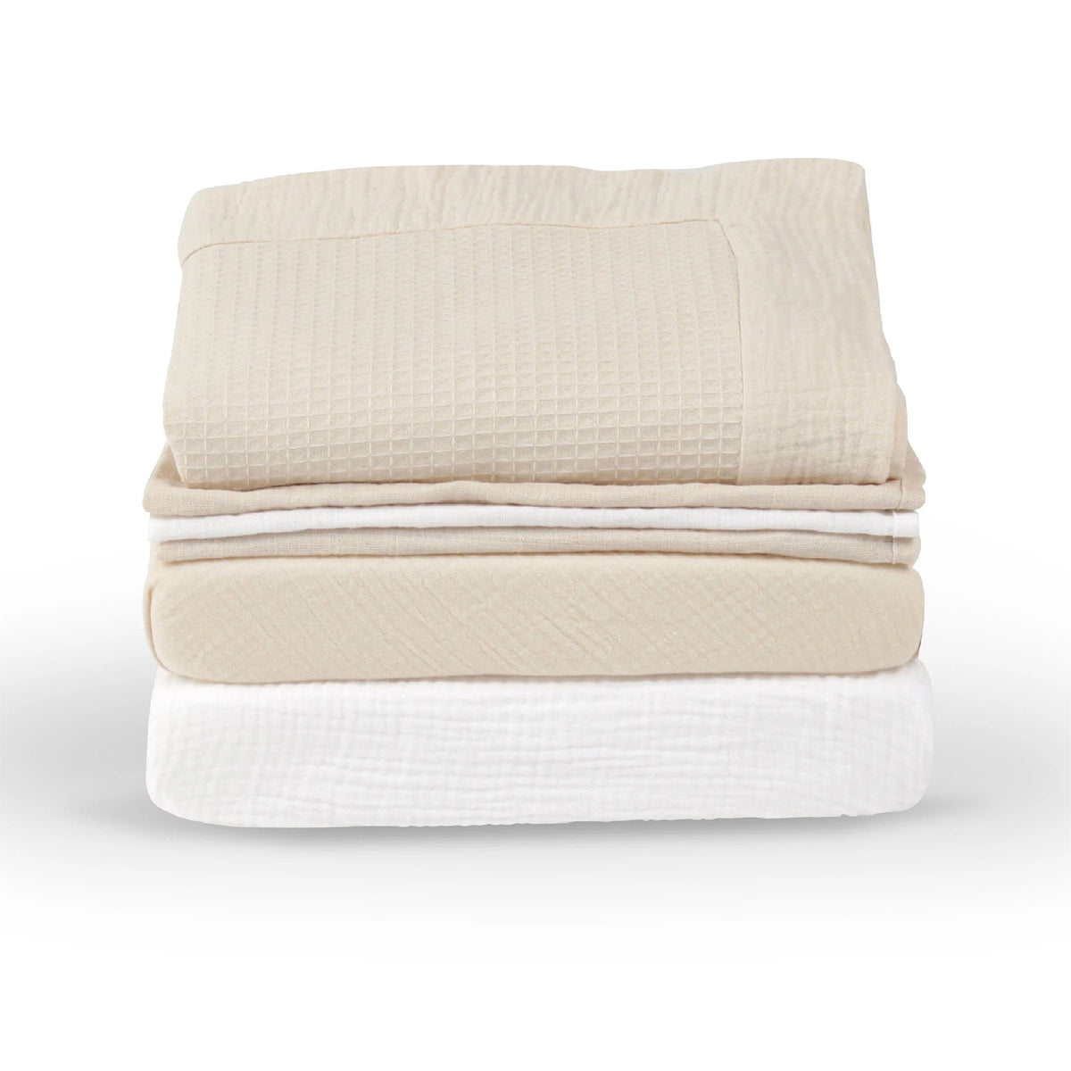 Universal Crib/Co-Sleeper Bedding Set  - Cashmere Waffle