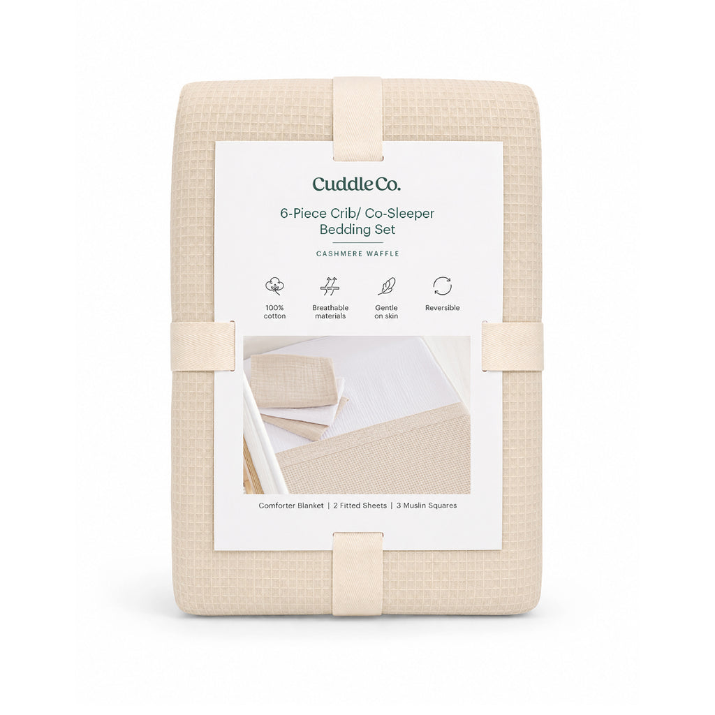Universal Crib/Co-Sleeper Bedding Set  - Cashmere Waffle