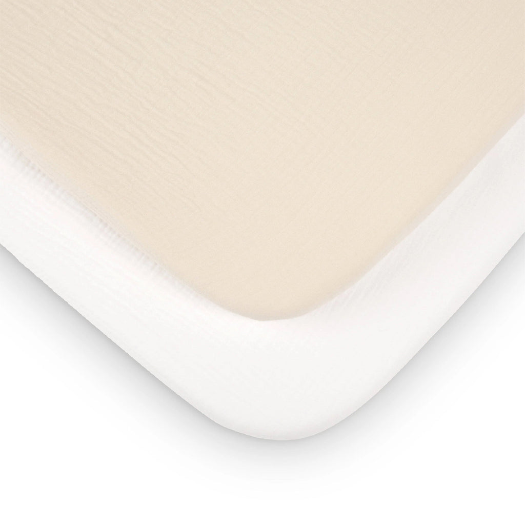2 Pack Universal Crib/Co-Sleeper Sheets  - Cashmere Waffle