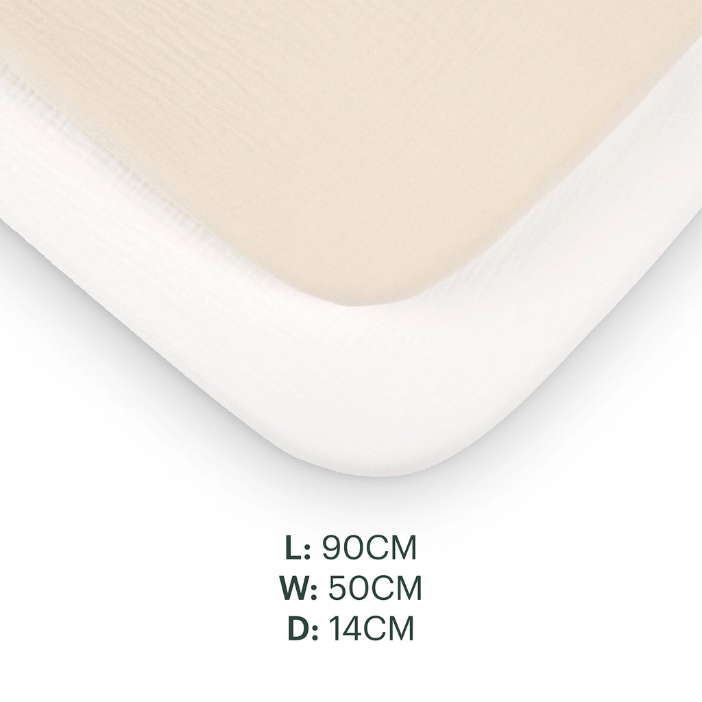 2 Pack Universal Crib/Co-Sleeper Sheets  - Cashmere Waffle