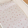 2 Pack Universal Crib/Co-Sleeper Sheets - Ditsy Cherry