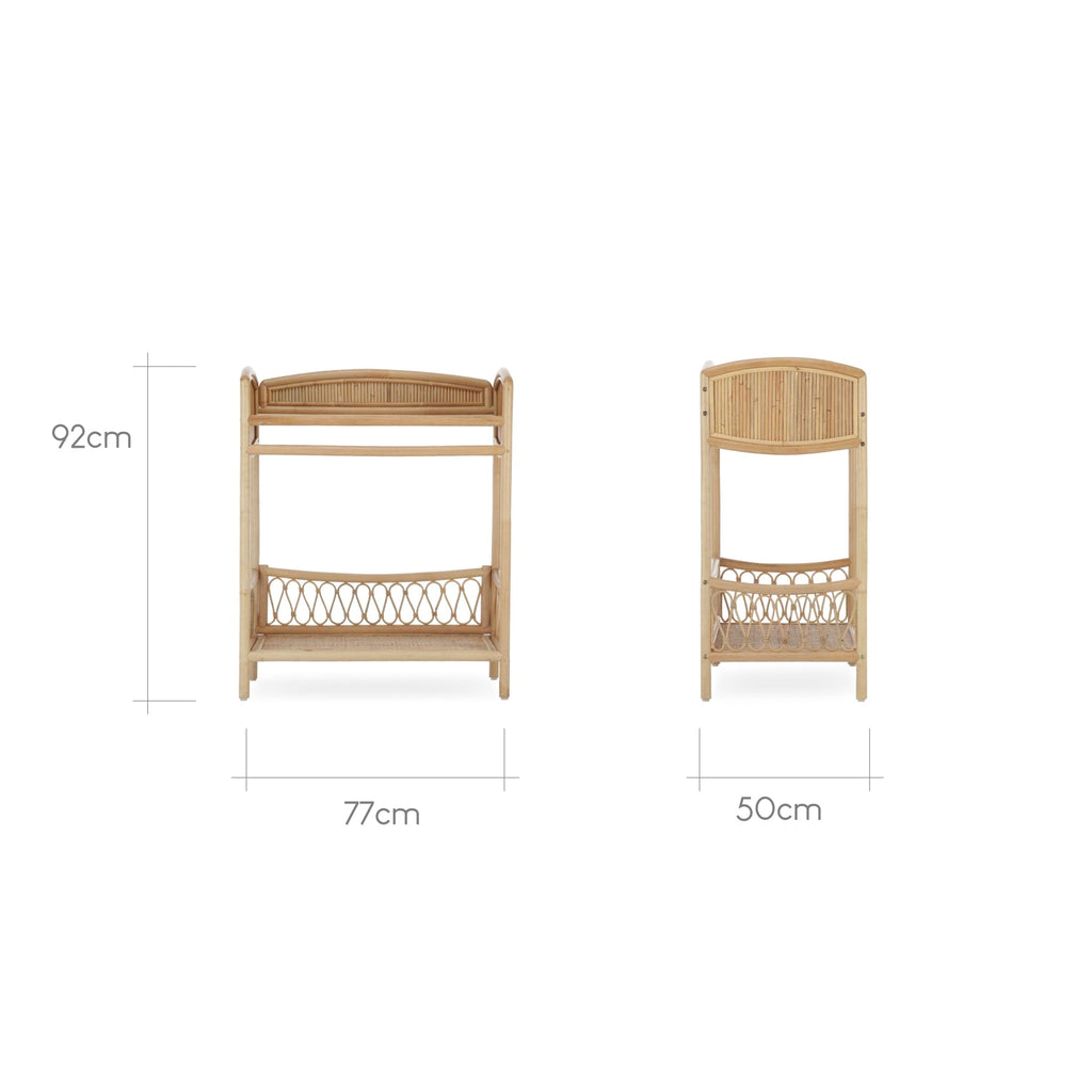 Aria Wave Changer with Hanging Rail - Rattan Furniture Sets CuddleCo 