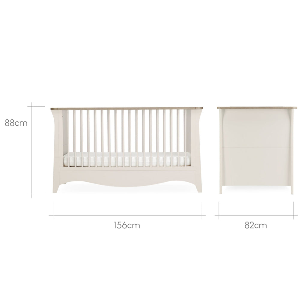 Clara 3 Piece Nursery Furniture Set - Cashmere & Ash Furniture Sets CuddleCo 