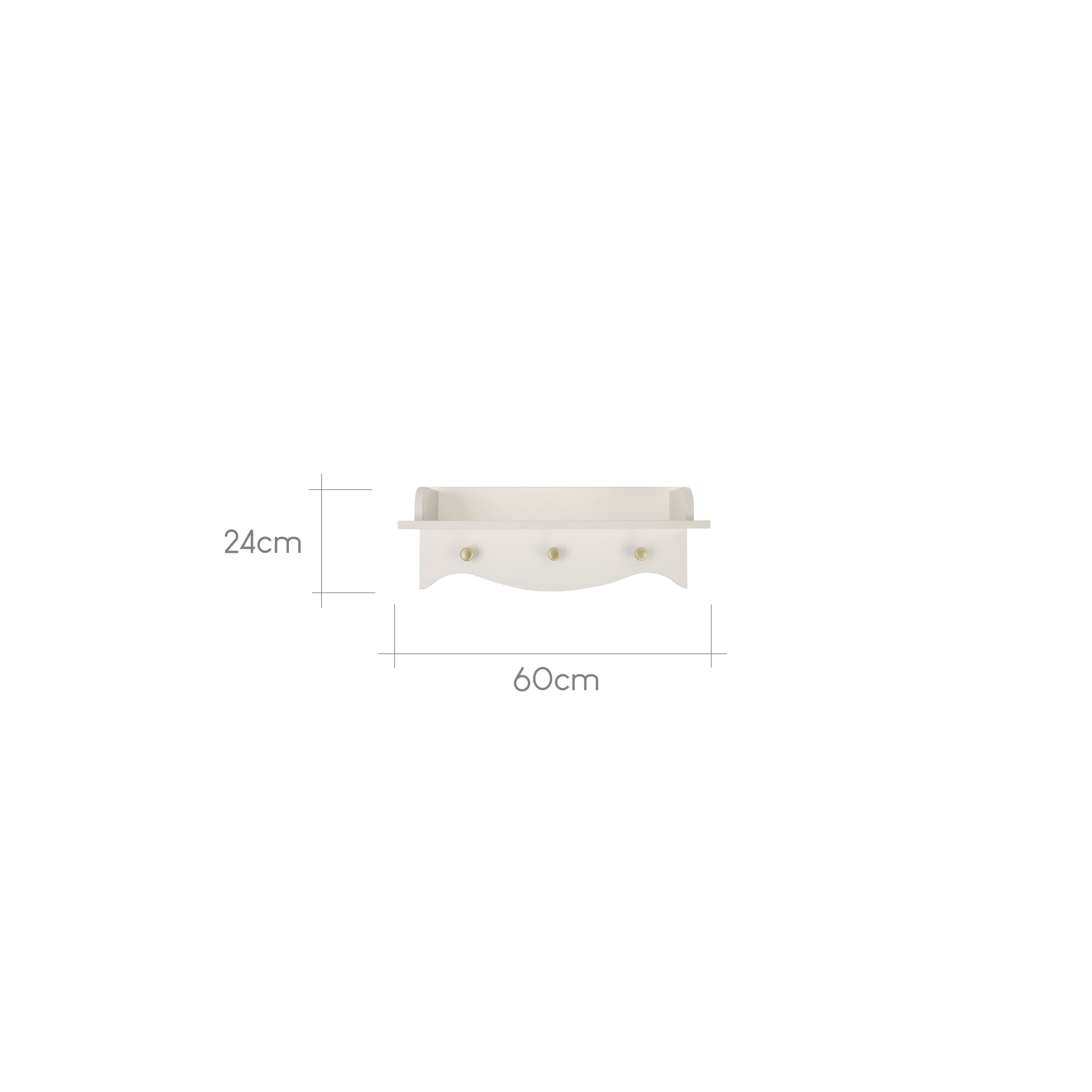 Clara Nursery Shelf - Cashmere & Ash Furniture Singles CuddleCo 